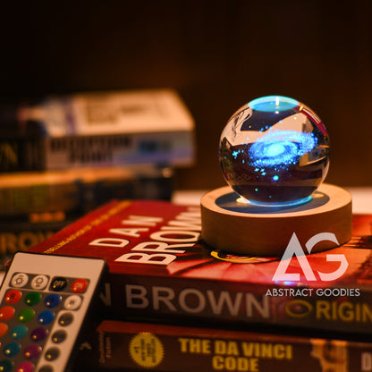 3D Crystal Ball Lamp - 16 Color Magic (Milky Way)