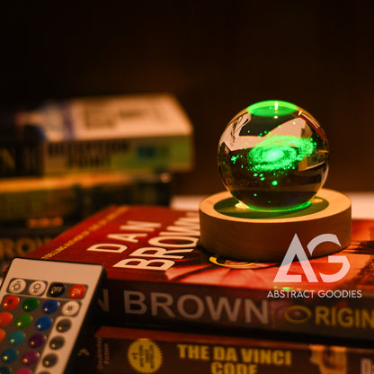 3D Crystal Ball Lamp - 16 Color Magic (Milky Way)