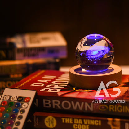 3D Crystal Ball Lamp - 16 Color Magic (Milky Way)