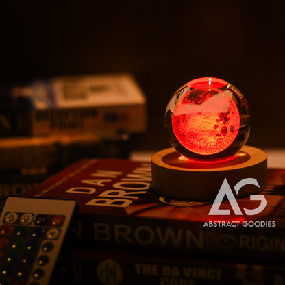 3D Crystal Ball Lamp - 16 Color Magic (Moon)