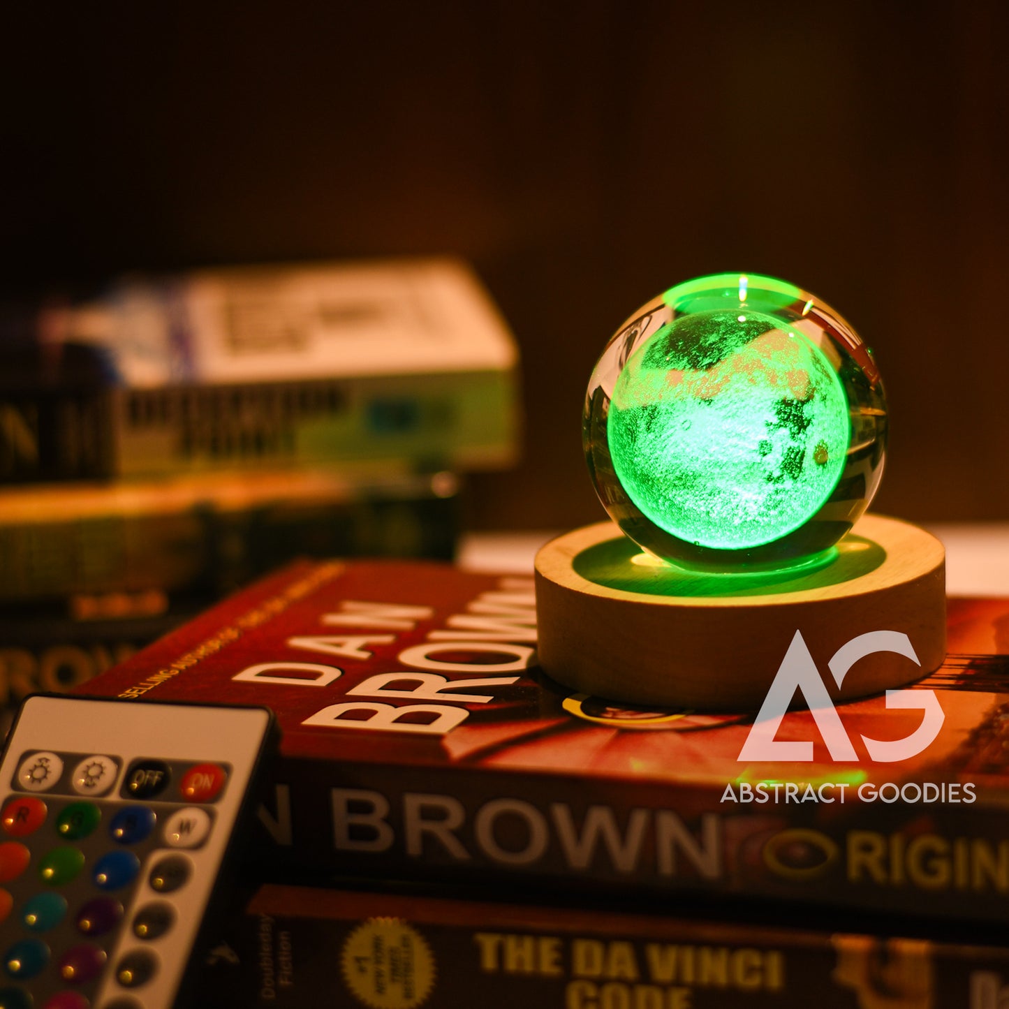 3D Crystal Ball Lamp - 16 Color Magic (Moon)