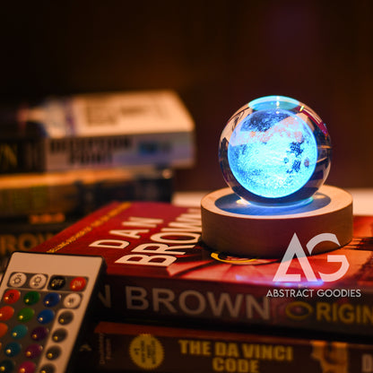 3D Crystal Ball Lamp - 16 Color Magic (Moon)