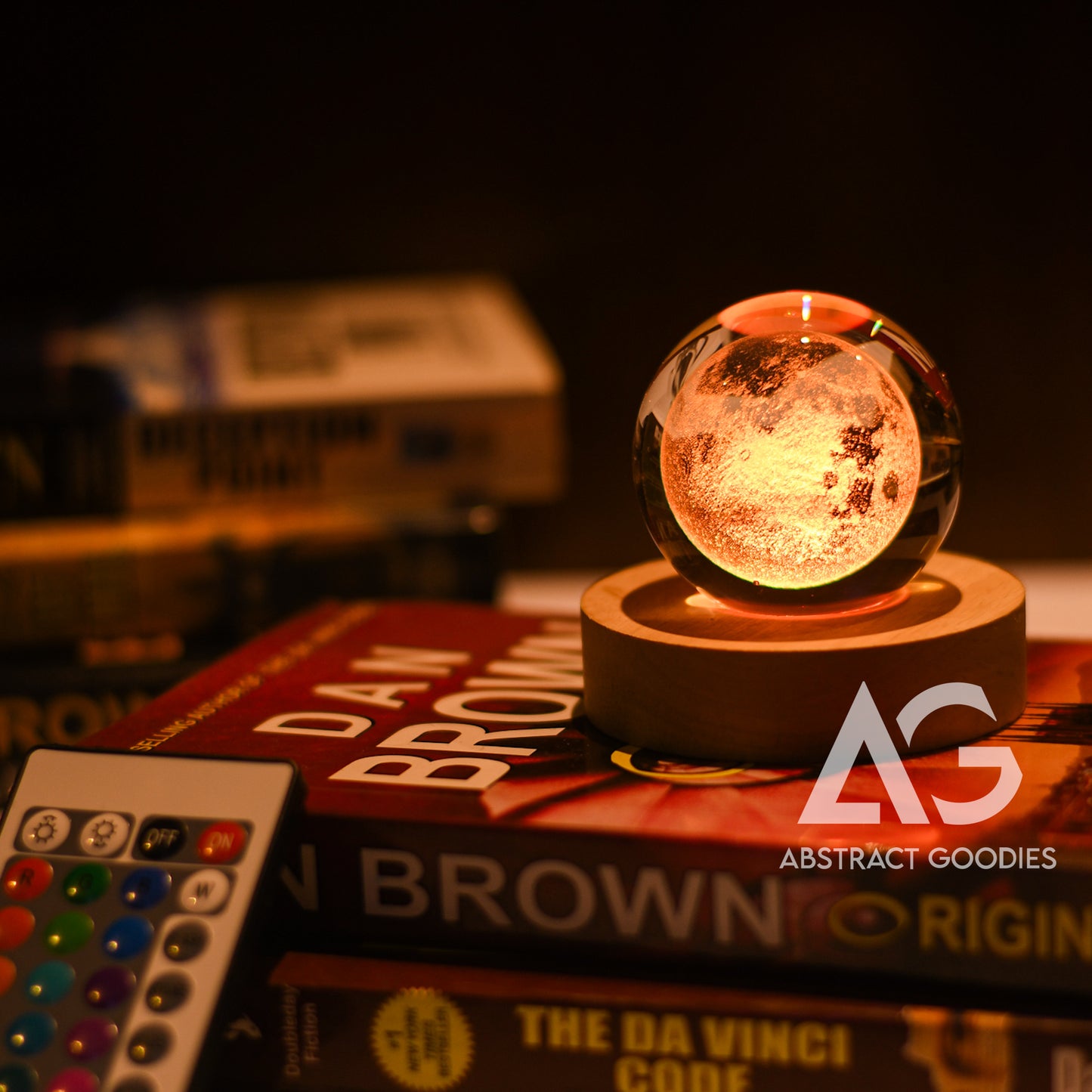 3D Crystal Ball Lamp - 16 Color Magic (Moon)