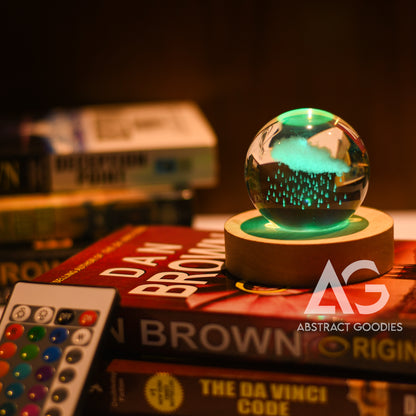 3D Crystal Ball Lamp - 16 Color Magic (Rain Cloud)