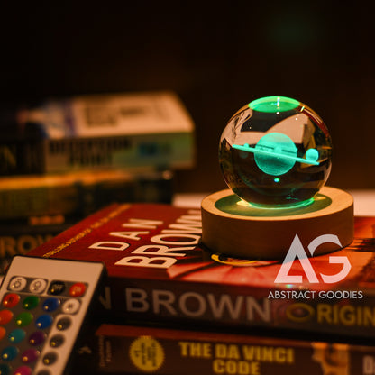 3D Crystal Ball Lamp - 16 Color Magic (Saturn)