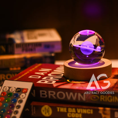 3D Crystal Ball Lamp - 16 Color Magic (Saturn)