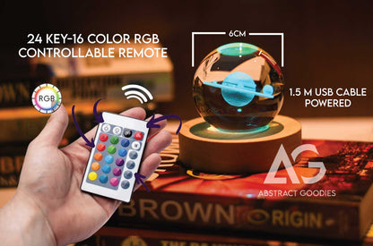 3D Crystal Ball Lamp - 16 Color Magic (Saturn)