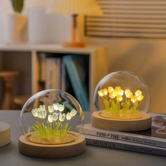 20 Tulip Round Crystal Lamp