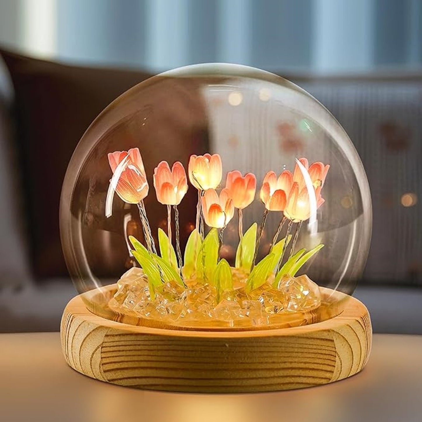 20 Tulip Round Crystal Lamp